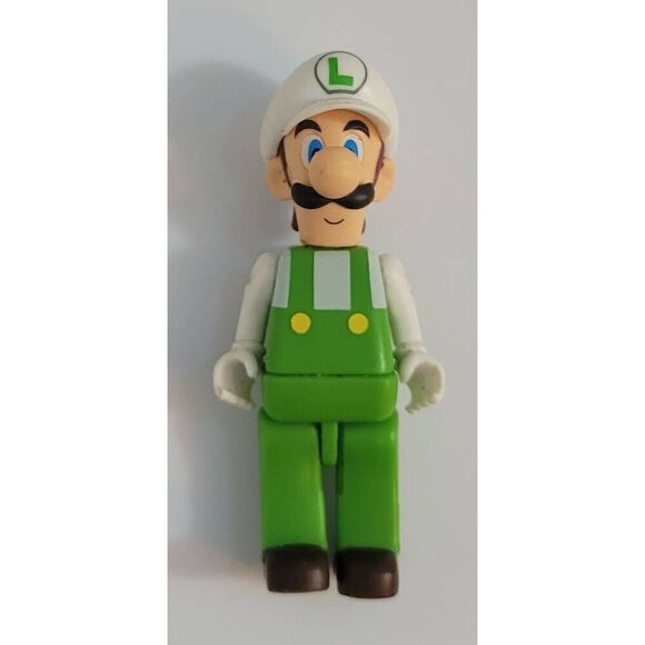 K'NEX Super Mario Bros. Loose Figure - LUIGI [2 inch] - Picture 1 of 3